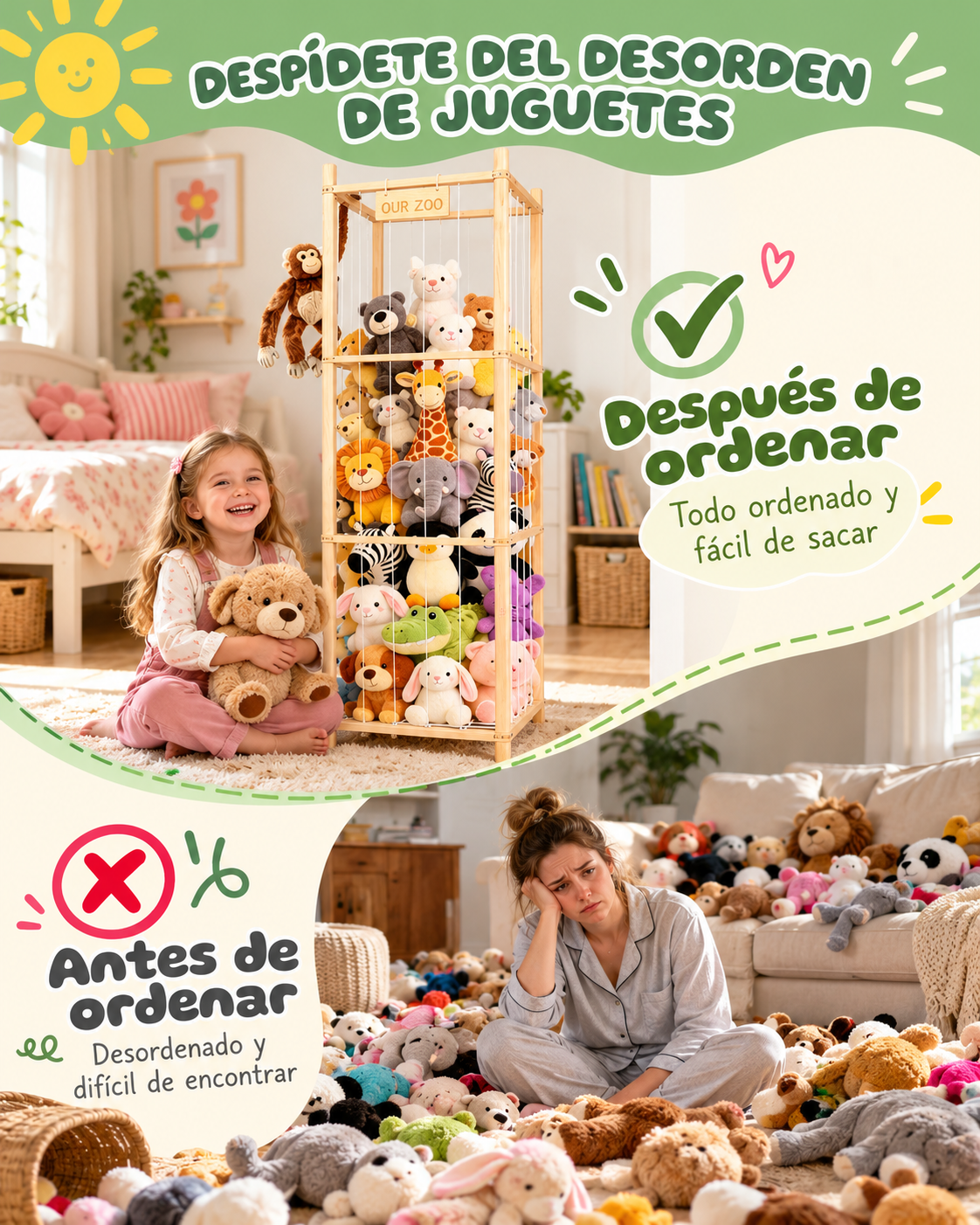 Organizador de Peluches o Pelotas