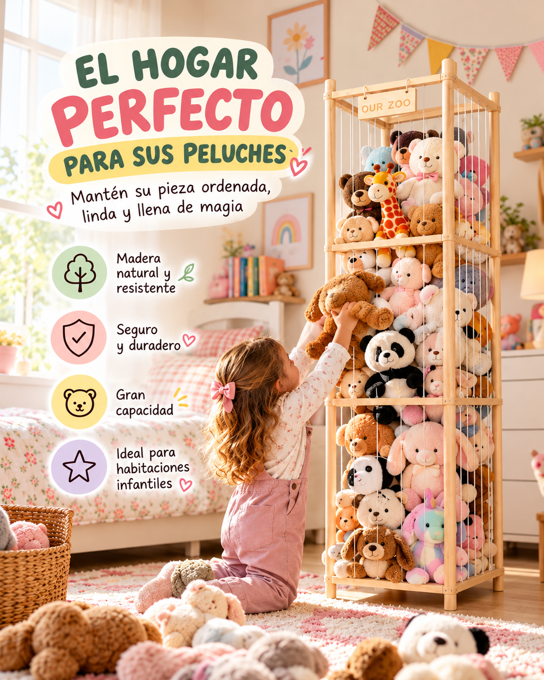 Organizador de Peluches o Pelotas