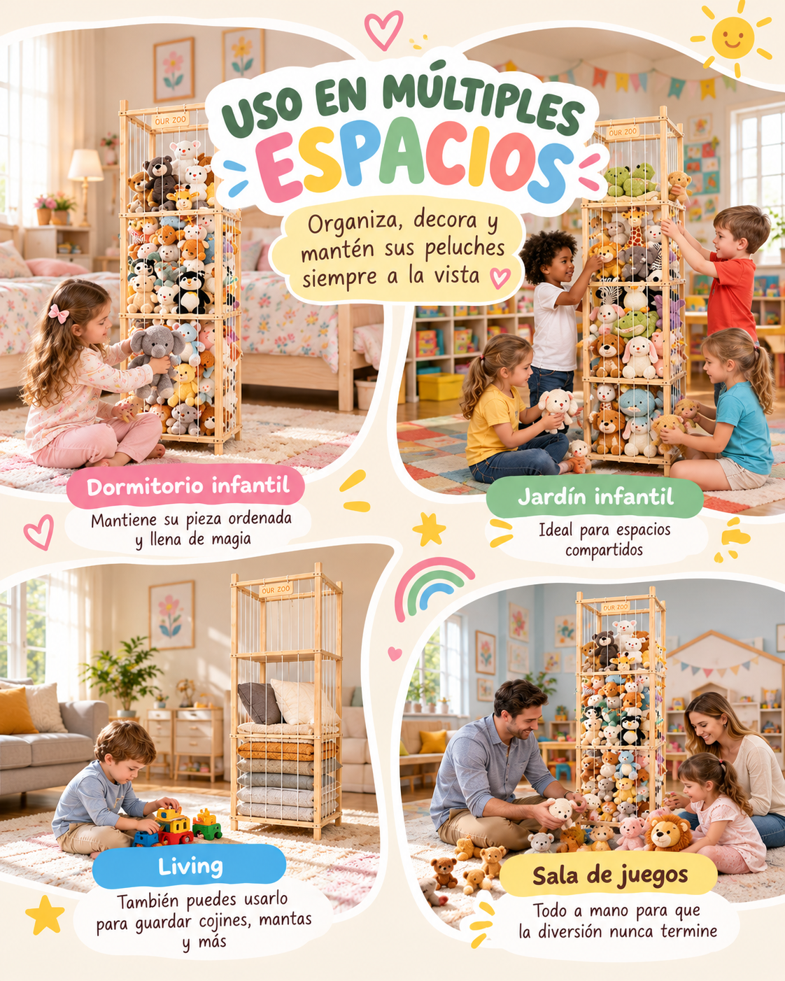 Organizador de Peluches o Pelotas