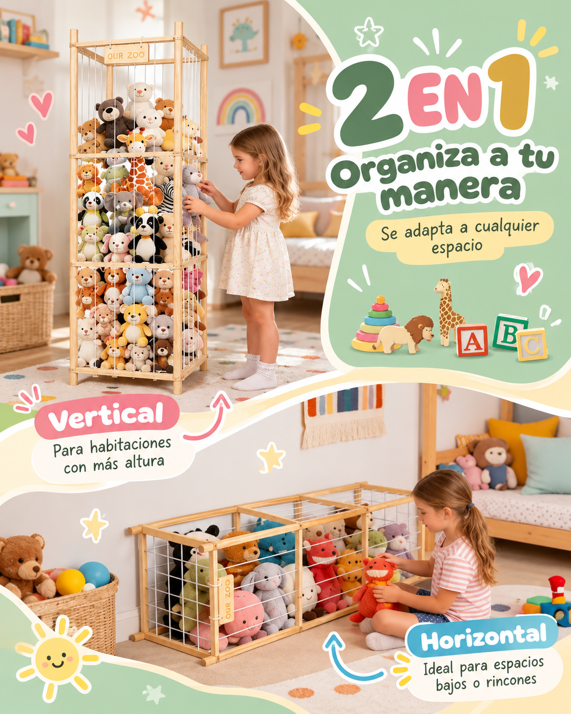 Organizador de Peluches o Pelotas